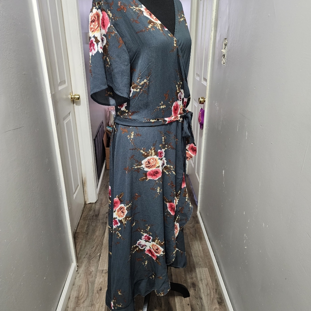 Floral Wrap Dress